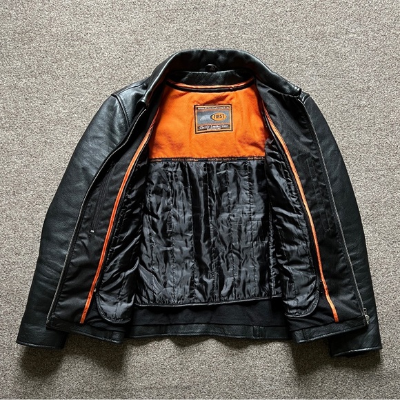 First Classics Black Leather Motorcycle Biker Jacket Women’s M Removable Lining - Picture 8 of 16